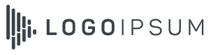 Logo of "logoipsum" featuring stylized bar graphs and text, primarily in an eco-friendly monochromatic color scheme.